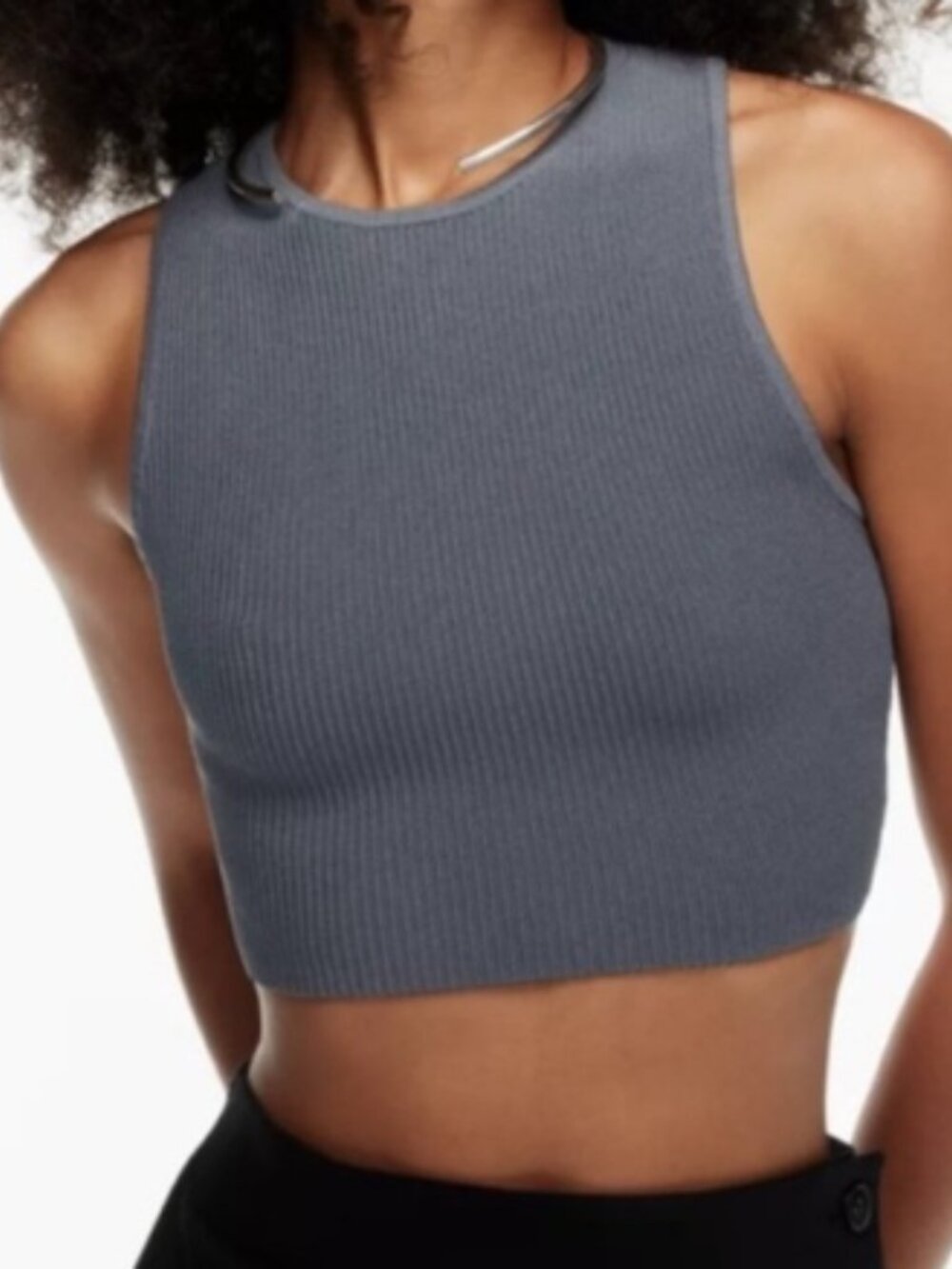 Babaton  Sculpt Knit Racer Cropped Tank